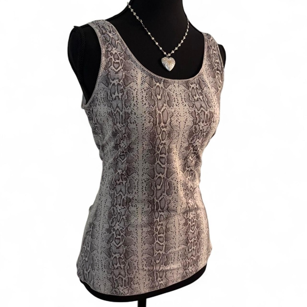 y2k snake print tank top